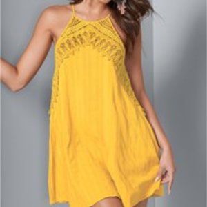 A-Line Lace Trim Sundress